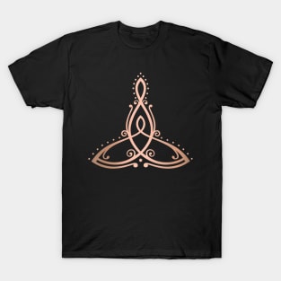 Womens Mothers Day Celtic Knot Trinity Symbol Mother With Child T-Shirt